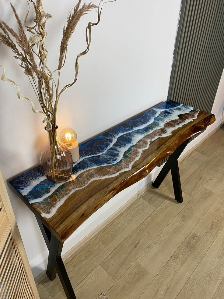 Epoxy Resin Furniture - Console Side Table