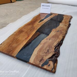 Dark black Resin dining Table