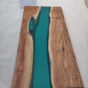 Green Epoxy resin dining Table