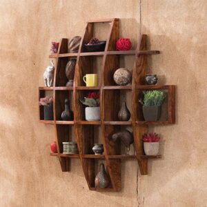 wooden wall shelf