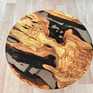 Epoxy Resin Round Coffee Table
